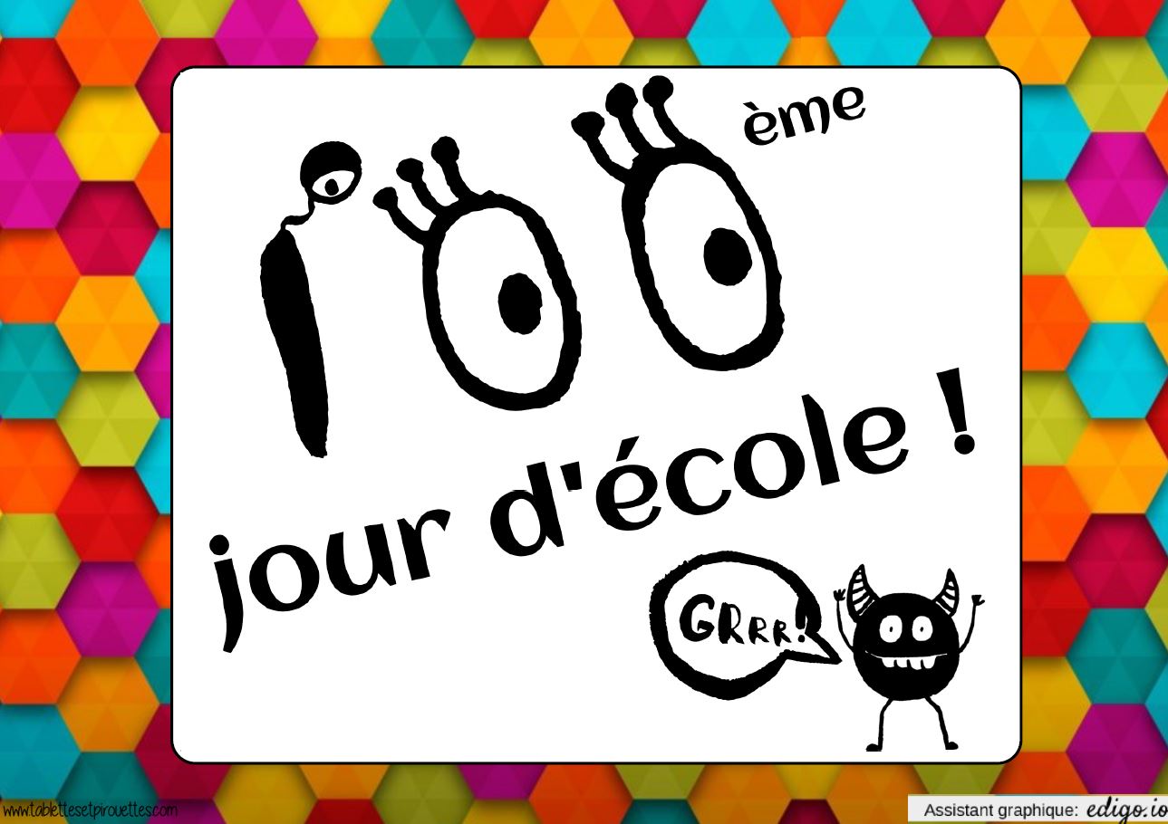 Le 100ème jour d’école en CM Tablettes & Pirouettes